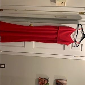 Gorgeous long red gown
